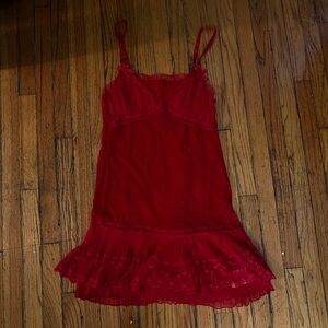 Agent Provocateur red slip dress